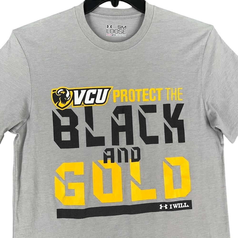 Virginia Commonwealth University Shirt Men Small Under Armour Loose Heatgear VCU